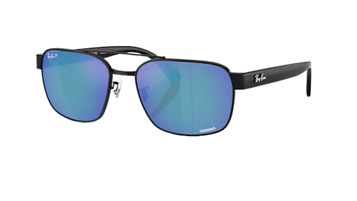 Ray-Ban 3751 Chromance Black/ Polarized Grey Mirror Blue