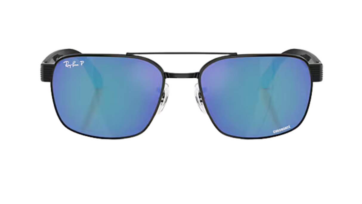 Ray-Ban 3751 Chromance Black/ Polarized Grey Mirror Blue