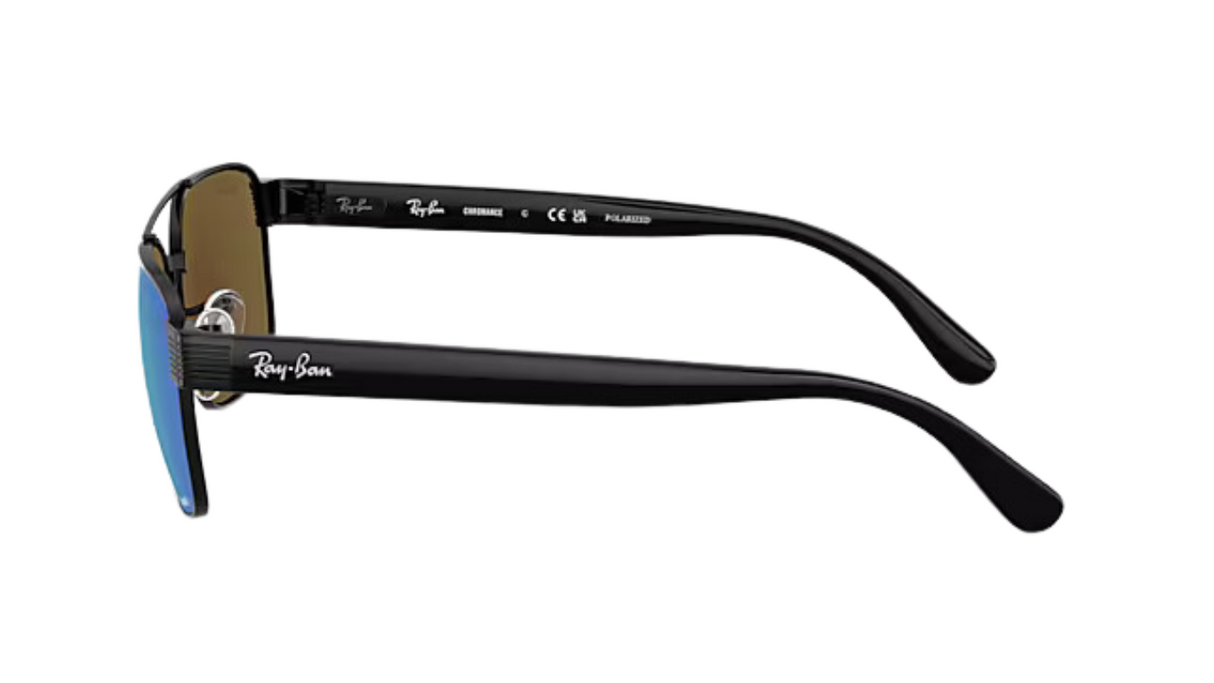 Ray-Ban 3751 Chromance Black/ Polarized Grey Mirror Blue