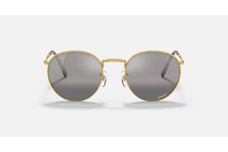 Ray-Ban New Round Legend Gold/ Polarized Clear Gradient Dark Grey