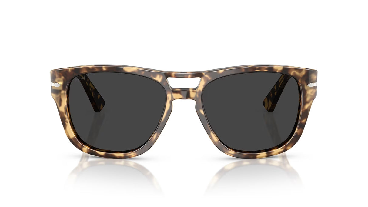 Persol P03366S Brown Beige Tortoise Polarized Black voorzijde