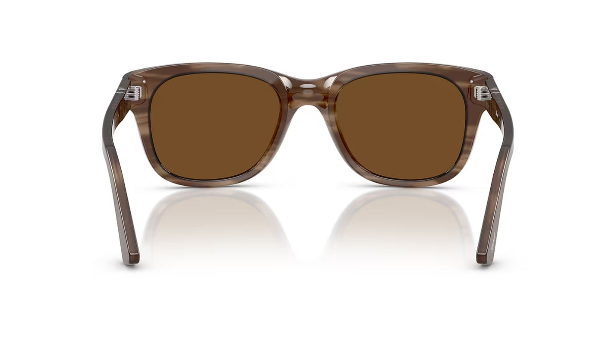 Persol P03372S Striped Brown Polarized Brown achterzijde