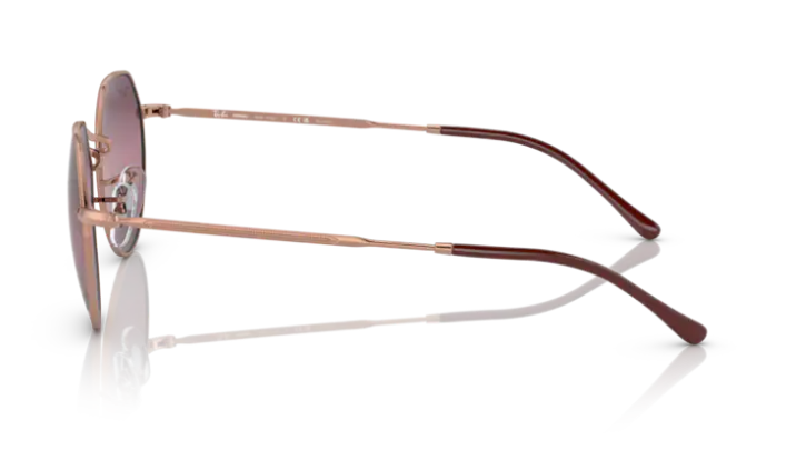 Ray-Ban-Jack-Rosé-Gold-Red-Mirror-Gradient-Polarized-zijkant