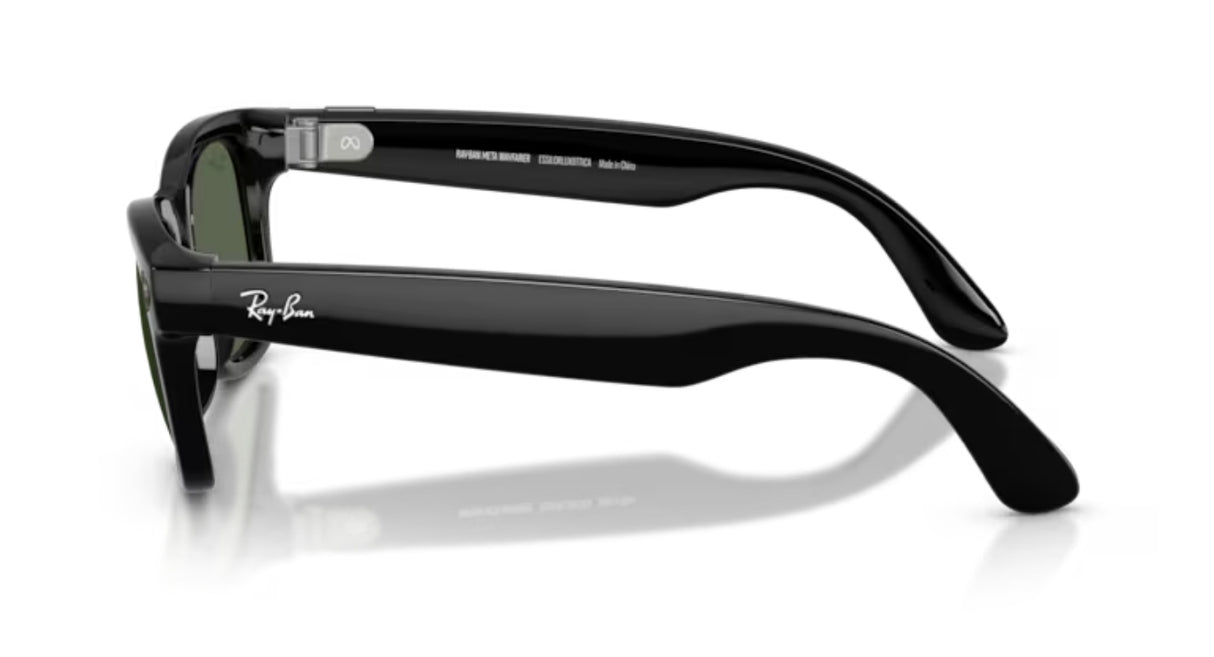 Ray-Ban Meta Wayfarer Shiny Black/ G15 Green