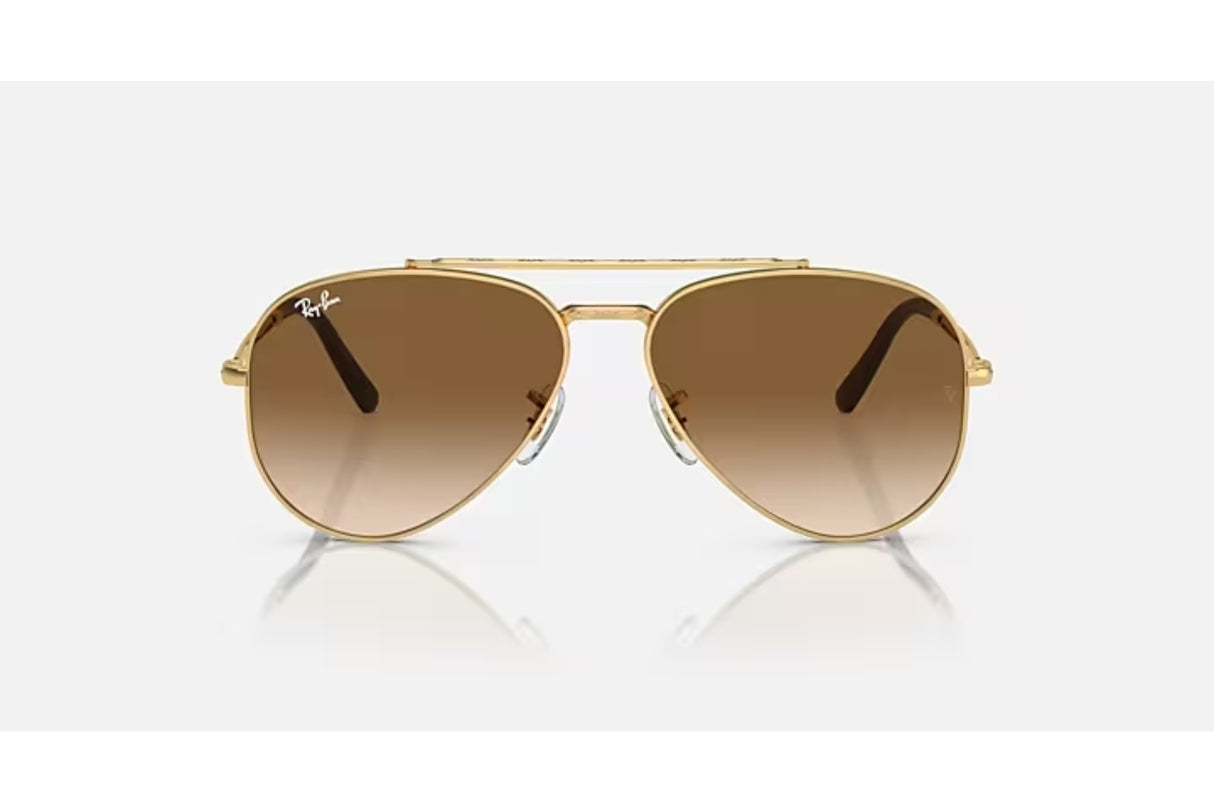 Ray-Ban-New-Aviator-Arista-Clear-Gradient-Brown-voorkant