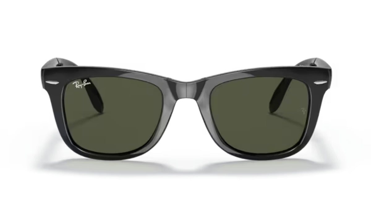 Ray-Ban Folding Wayfarer Matte Black/ G-15 Green