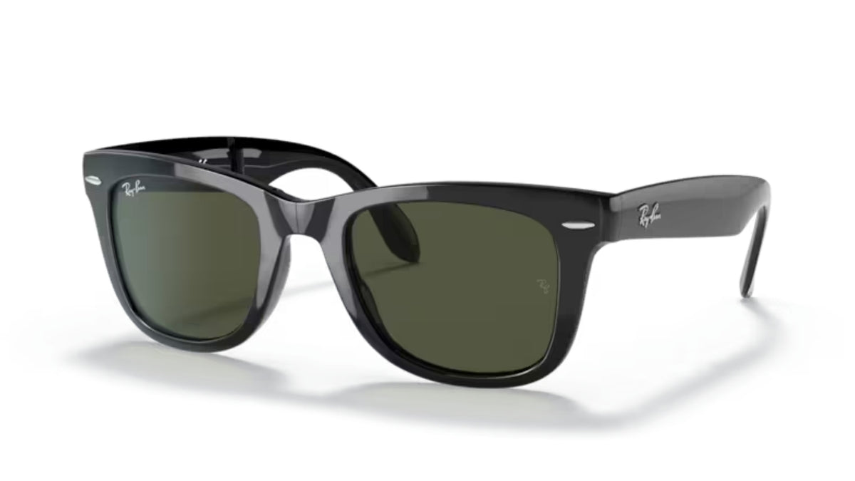 Ray-Ban Folding Wayfarer Matte Black/ G-15 Green