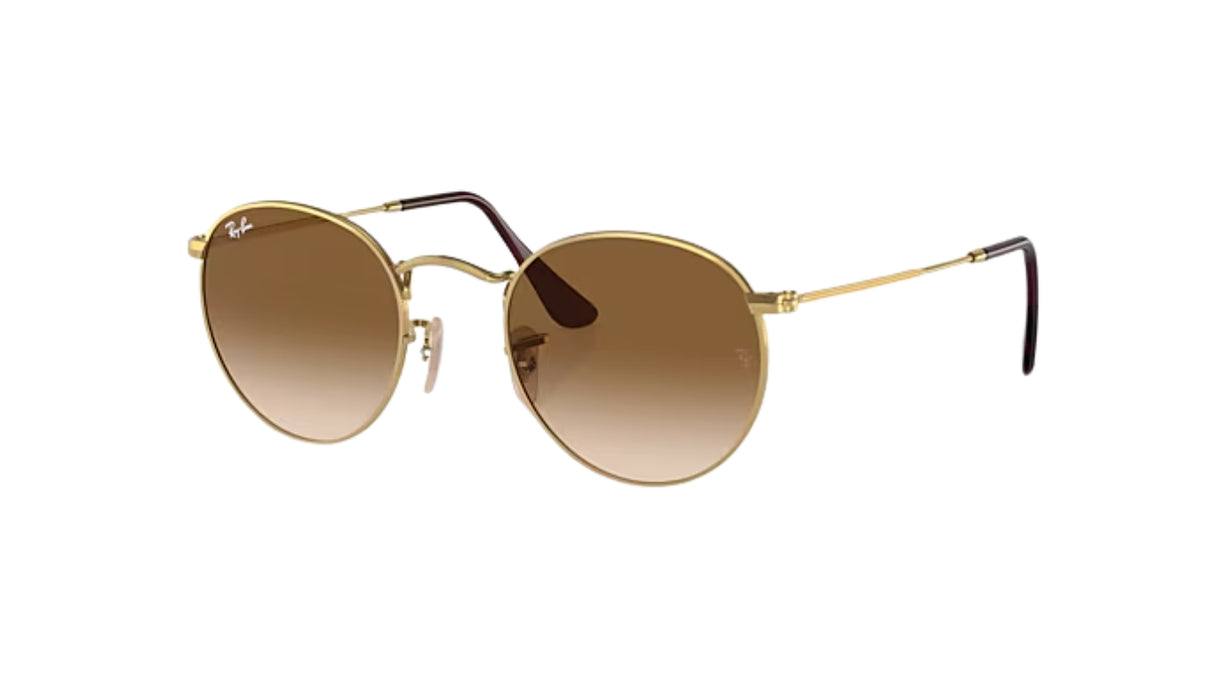 Ray-Ban Round Metal Gold/ Brown Gradient