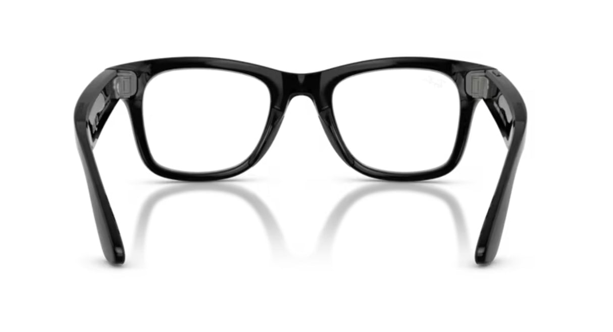 Ray-Ban Meta Wayfarer Black/ Clear to Graphite Green Photochromatic