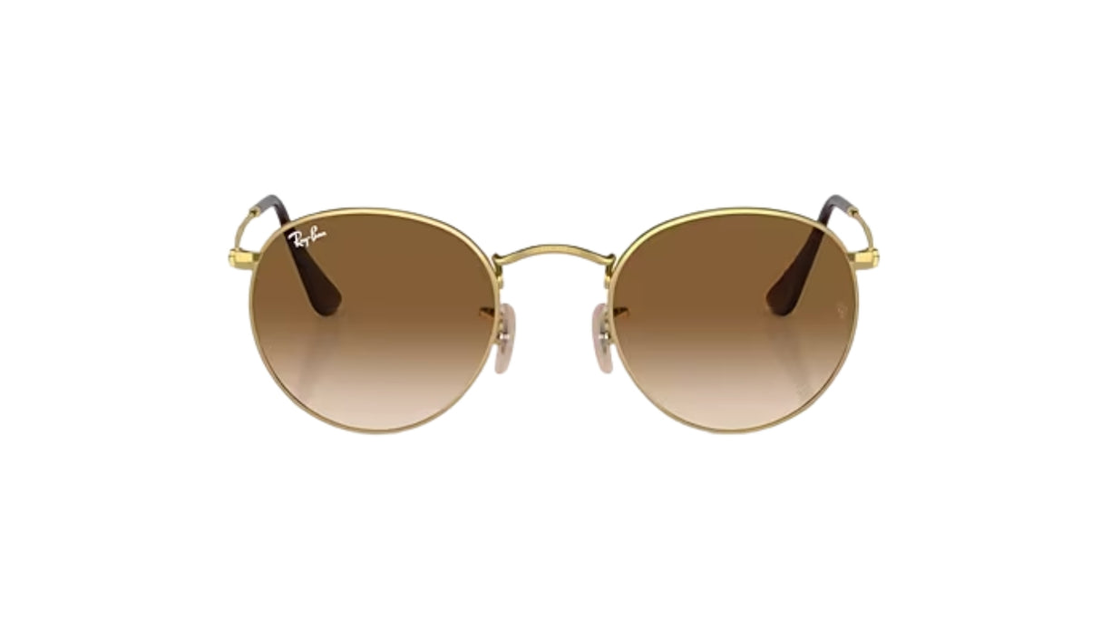 Ray-Ban Round Metal Gold/ Brown Gradient voorkant