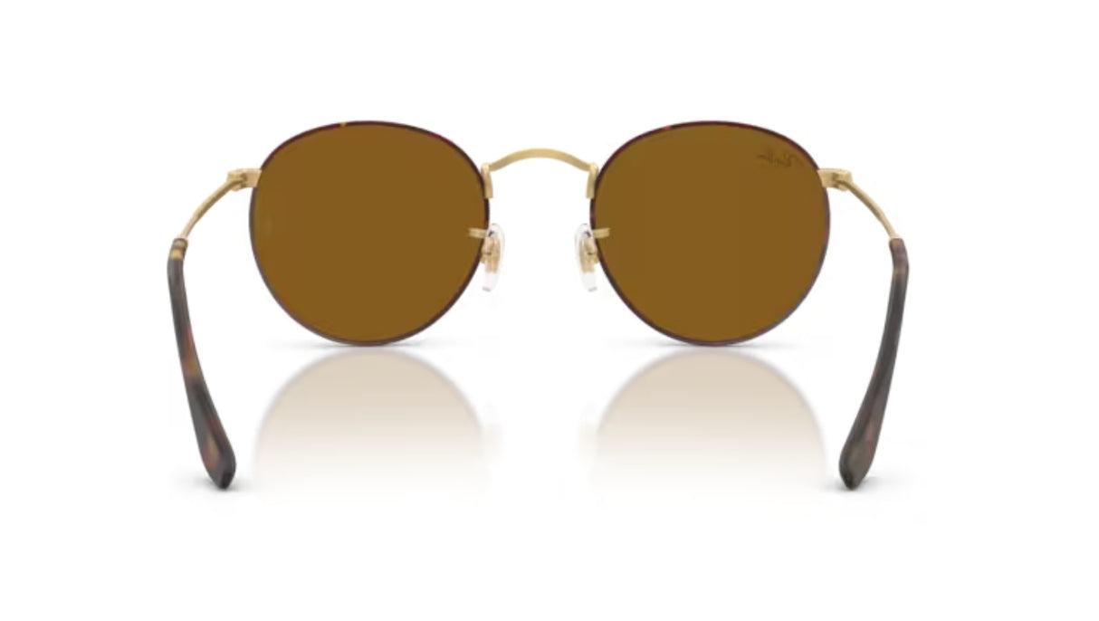 Ray-Ban Round Metal Mat Havanna on Matte Arista/ Brown