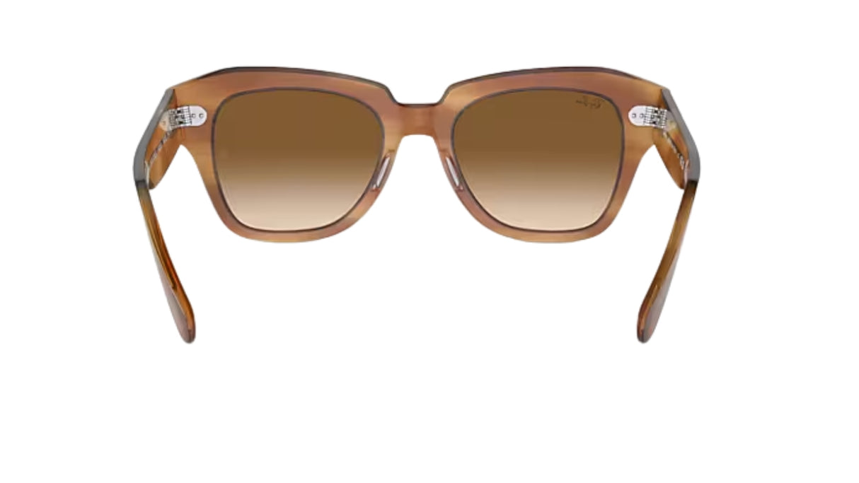 Ray-Ban State Street Striped Brown/ Brown Gradient