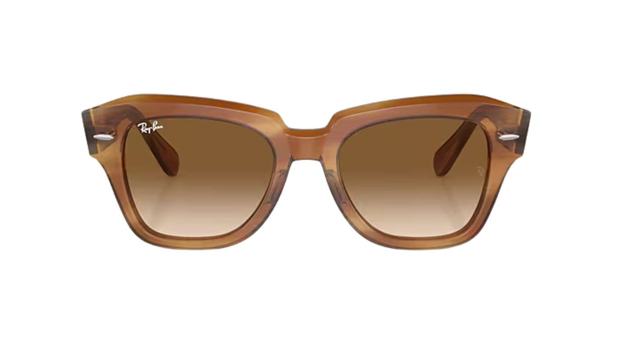 Ray-Ban State Street Striped Brown/ Brown Gradient