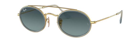Ray-Ban Round Double Bridge Gold / Blue Gradiënt