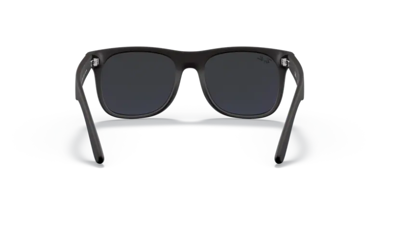 Ray-Ban Junior Justin Rubber Black/ Blue Mirror