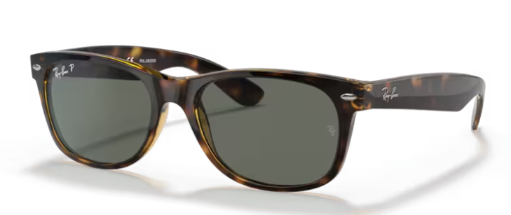 Ray-Ban New Wayfarer Tortoise Crystal/ G-15 Green polarized
