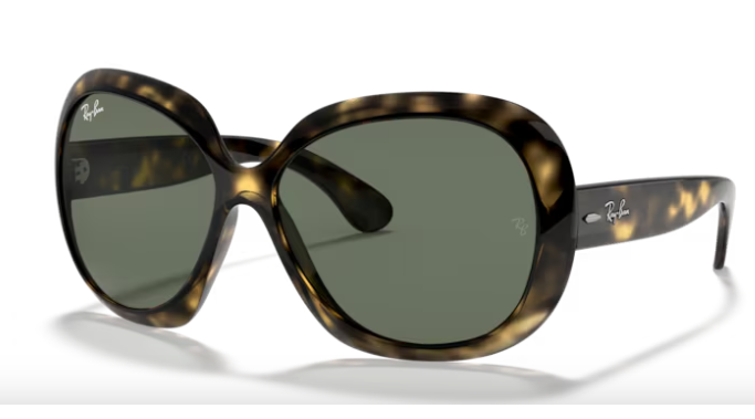 Ray-Ban Jackie Ohh ll Helles Havanna/Dunkelgrün