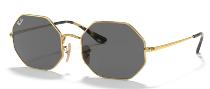 Ray-Ban Octagonal Arista Gold/ Dark Grey