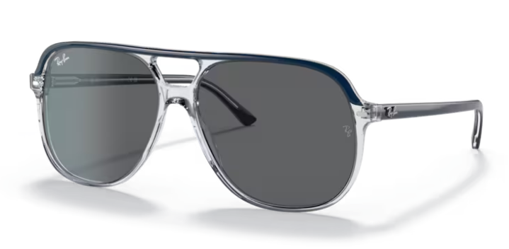 Ray-Ban Bill Blue On Transparent/ Dark Grey