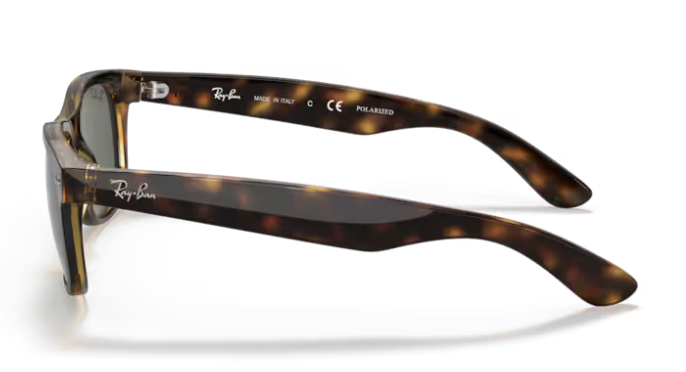 Ray-Ban New Wayfarer Tortoise Crystal/ G-15 Green polarized