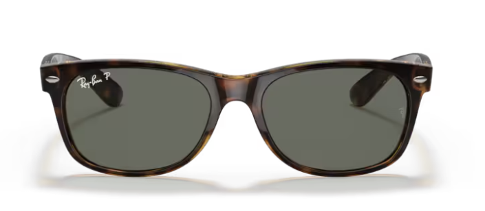 Ray-Ban New Wayfarer Tortoise Crystal/ G-15 Green polarized