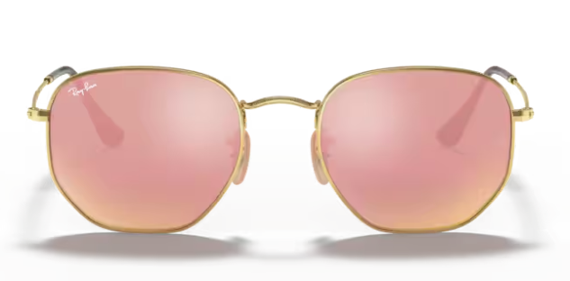 Ray-Ban Hexagonal Gold/ Koper Flash