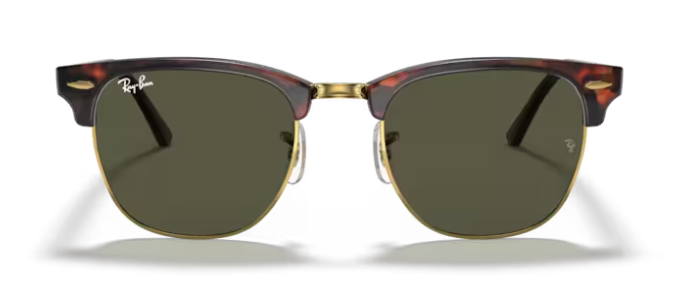 Ray-Ban Clubmaster Mock Tortoise Arista/ Green
