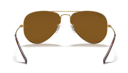 Ray-Ban Aviator Large Metal Gold/ Crystal Brown Polarized