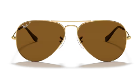 Ray-Ban Aviator Large Metal Gold/ Crystal Brown Polarized
