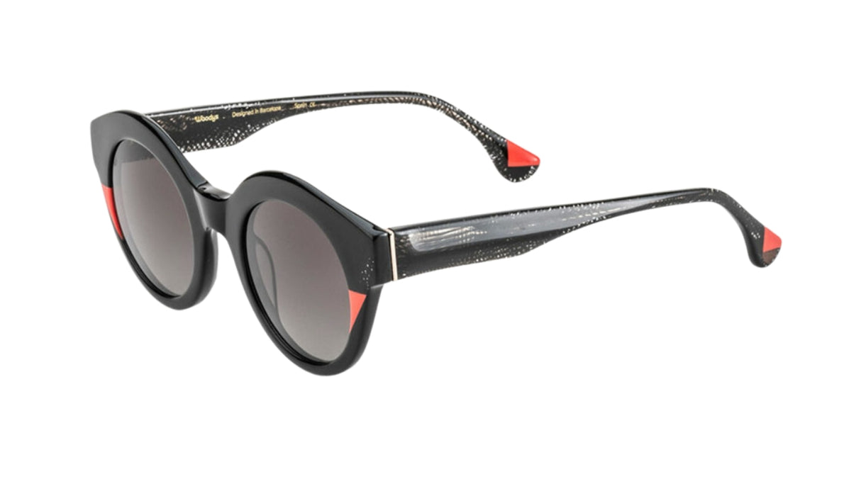 Woody's Kaia 01 Polished Black Havanna/ Grey Degradé Polarized Zijkant