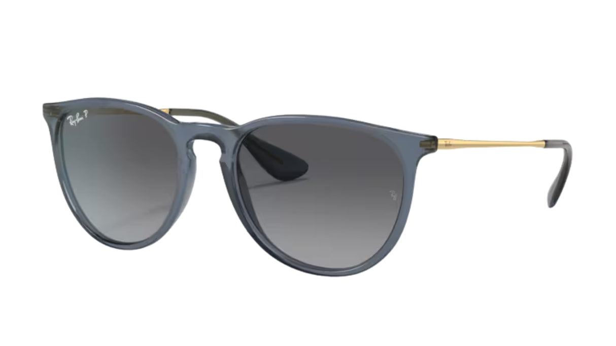 Ray-Ban Erika Transparent Blue/ Grey Gradient Polarized