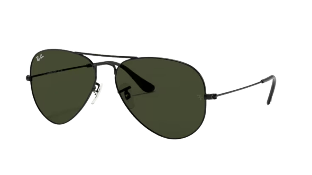 Ray-Ban Aviator Large Metal Black/ G-15 Green