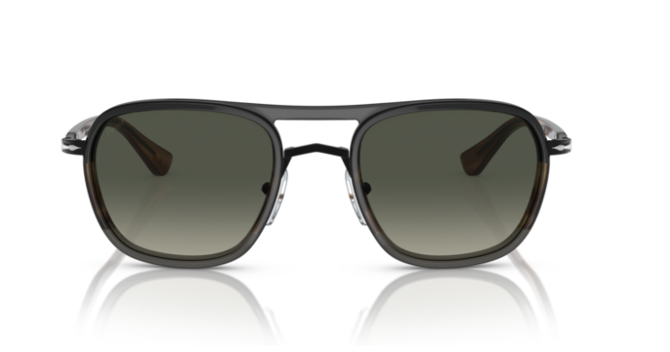 Persol PO2484S Black Striped Brown/ Grey Gradient