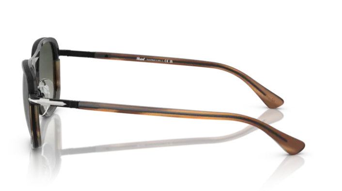 Persol PO2484S Black Striped Brown/ Grey Gradient