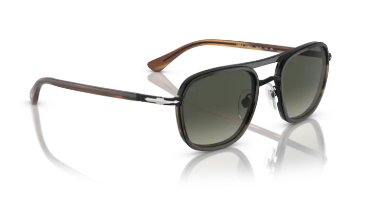 Persol PO2484S Black Striped Brown/ Grey Gradient