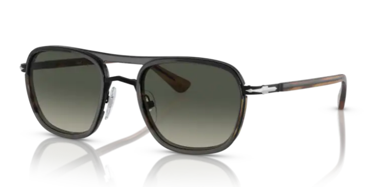 Persol PO2484S Black Striped Brown/ Grey Gradient