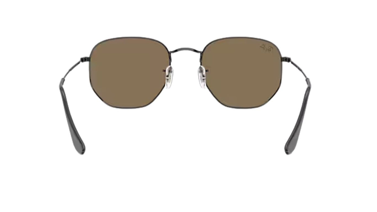 Ray-Ban-Hexagonal-black-brown-mirror-turchese-04