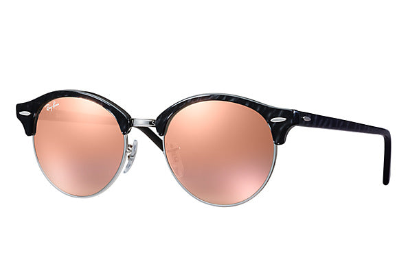 Ray-Ban Clubround Black Silver/ Copper Flash