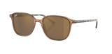 Ray-Ban Leonard Transparent Brown/ Light Brown Gold Mirror