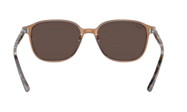 Ray-Ban Leonard Transparent Brown/ Light Brown Gold Mirror