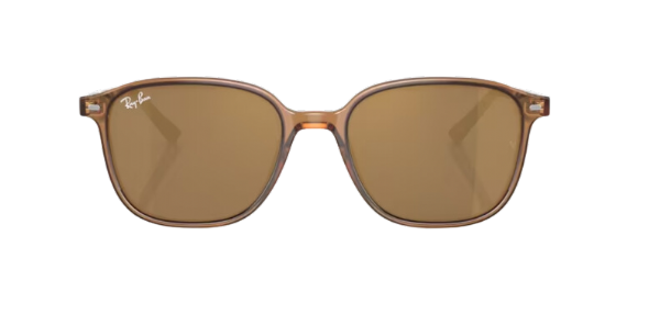 Ray-Ban Leonard Transparent Brown/ Light Brown Gold Mirror