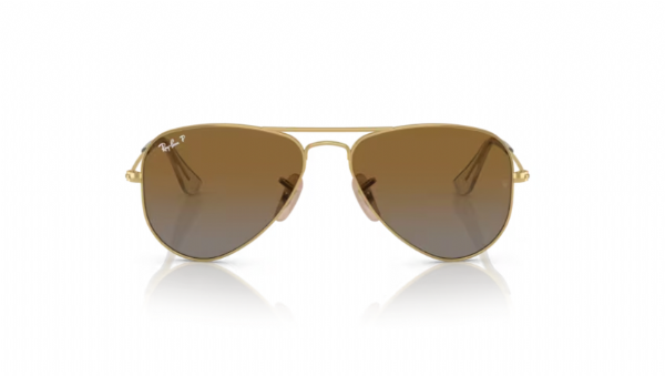 Ray-Ban Junior Aviator Arista/Gradient Brown Polarisiert