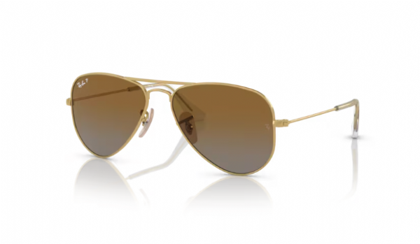 Ray-Ban Junior Aviator Arista/Gradient Brown Polarisiert