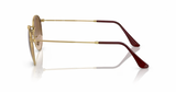 Ray-Ban Round Metal Gold/Clear Gradient Brown