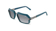 Cazal-Zonnebril-6004-Petrol-Blue-Gunmetal-Matte-Grey-Gradient-Schuin