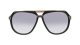Cazal-Zonnebril-674-Polished-Black-Gold-Grey-Gradient-voorzijde