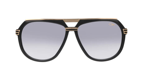 Cazal-Zonnebril-674-Polished-Black-Gold-Grey-Gradient-voorzijde