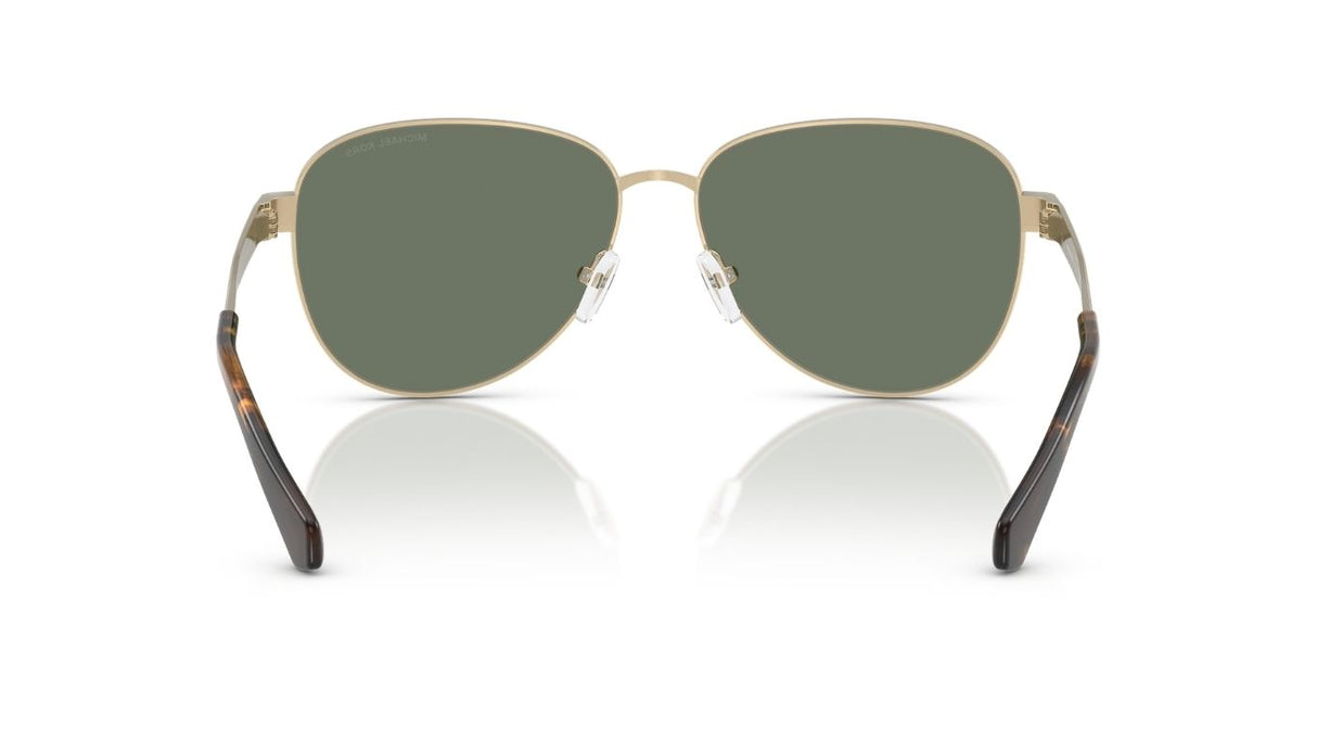Michael-Kors-Biarritz-Light-Gold-Shiny-Green-Solid-Achterzijde