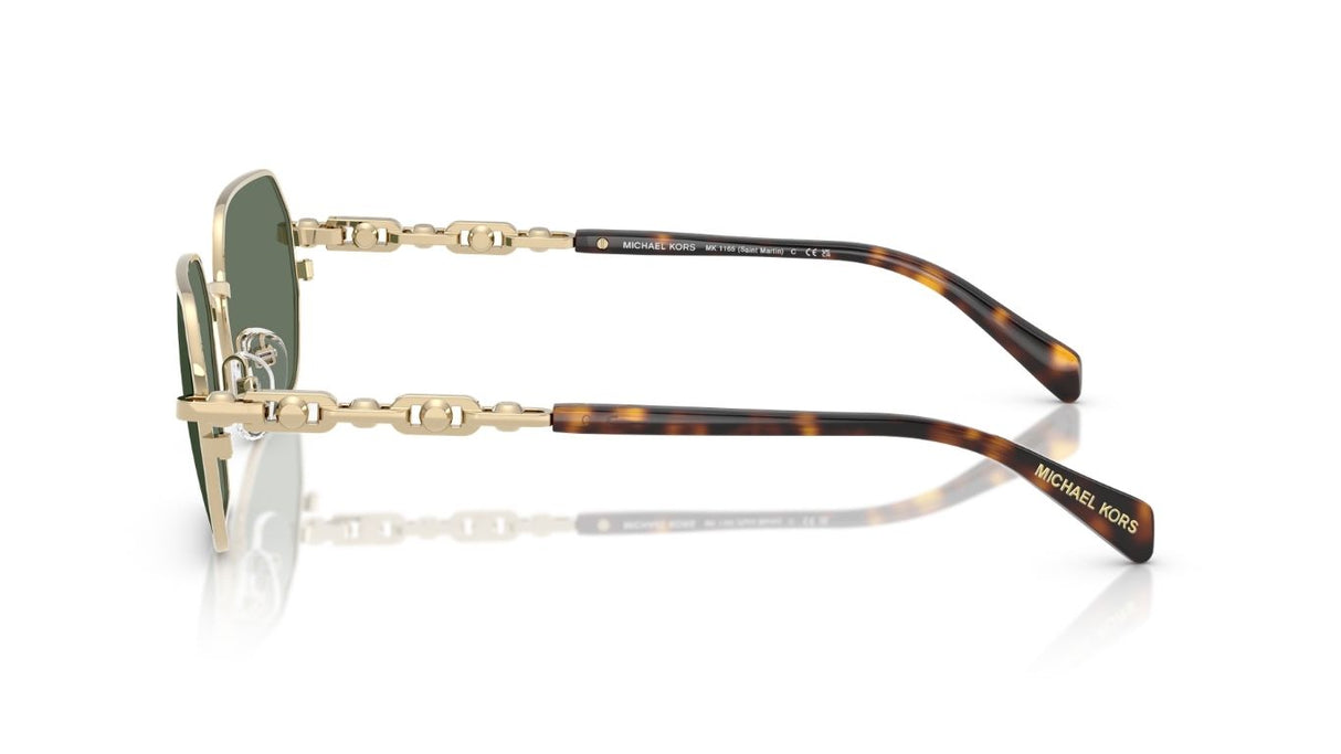 Michael-Kors-Saint-Martin-Light-Gold-Shiny-Green-Solid-Zijaanzicht