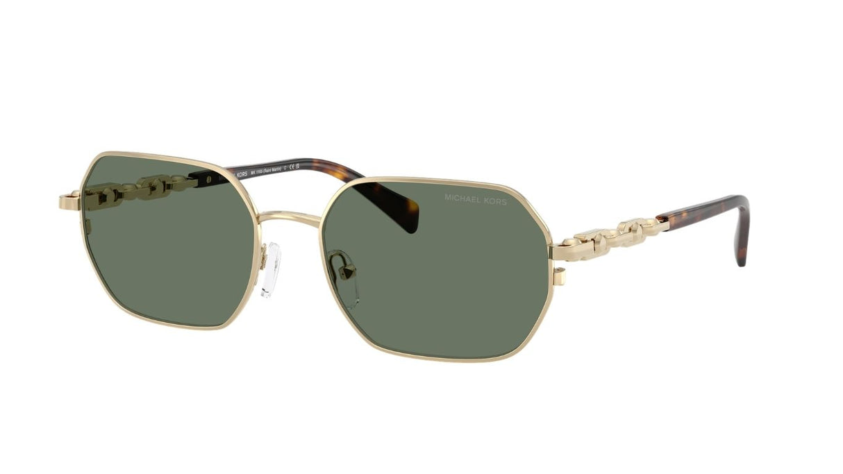 Michael-Kors-Saint-Martin-Light-Gold-Shiny-Green-Solid